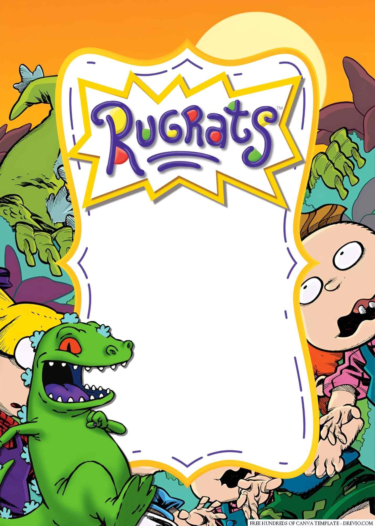 FREE Rugrats Birthday Invitation Templates Birthday Invitation 
