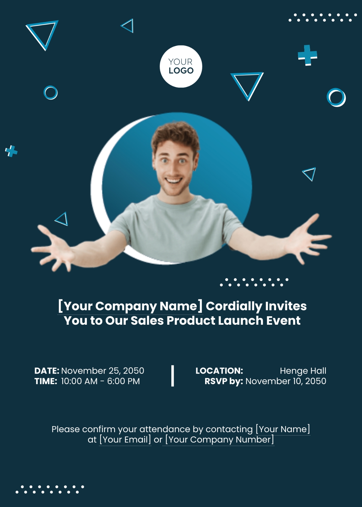 Free Sales Product Launch Invitation Card Template To Edit Online