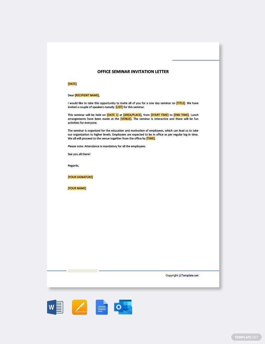 FREE Seminar Invitation Templates Examples Edit Online Download 