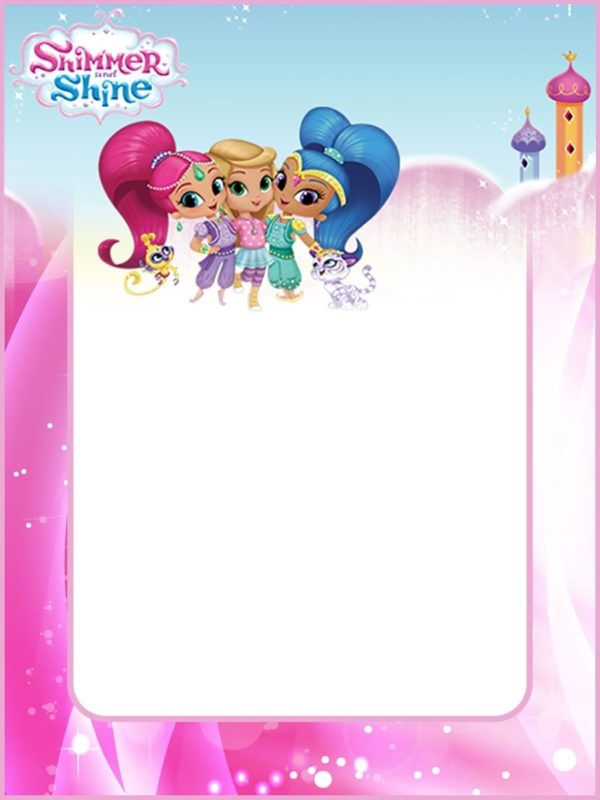 Free Shimmer And Shine Invitation Card Free Invitation Templates