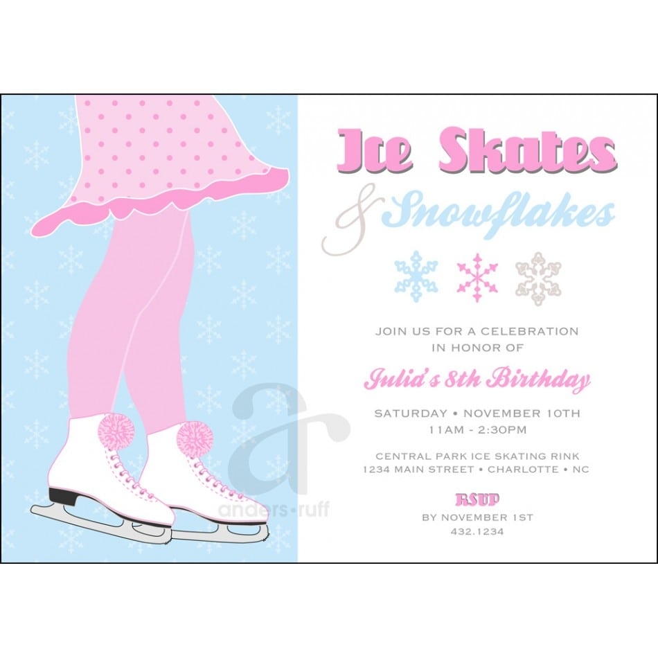roller skating party invitation template free