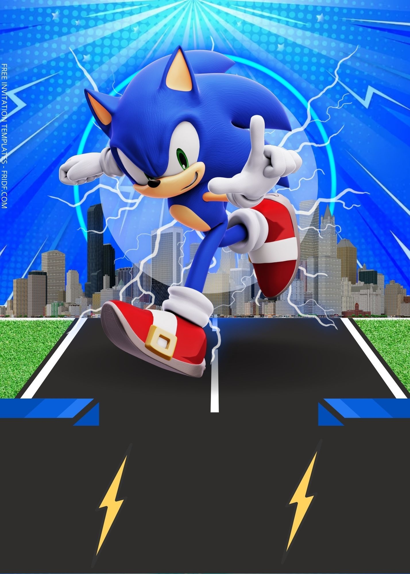 Free Sonic Birthday Invitation Templates Artofit