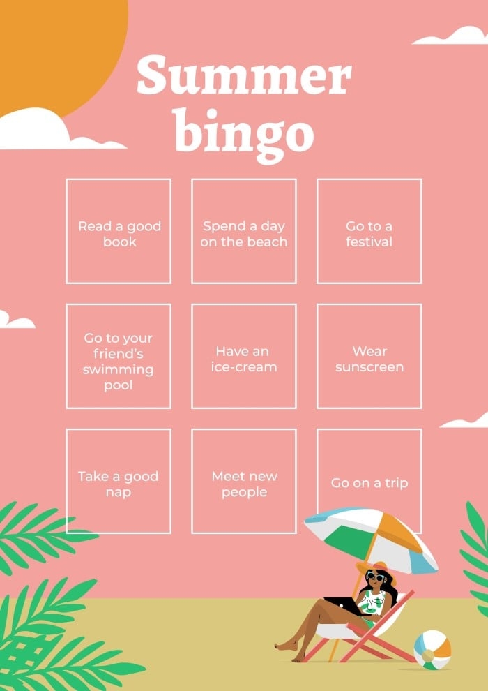 bingo worksheet
