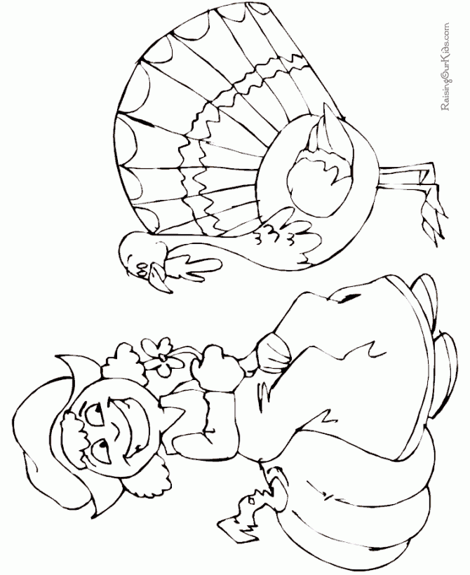 Free Thanksgiving Coloring Book Pages 009