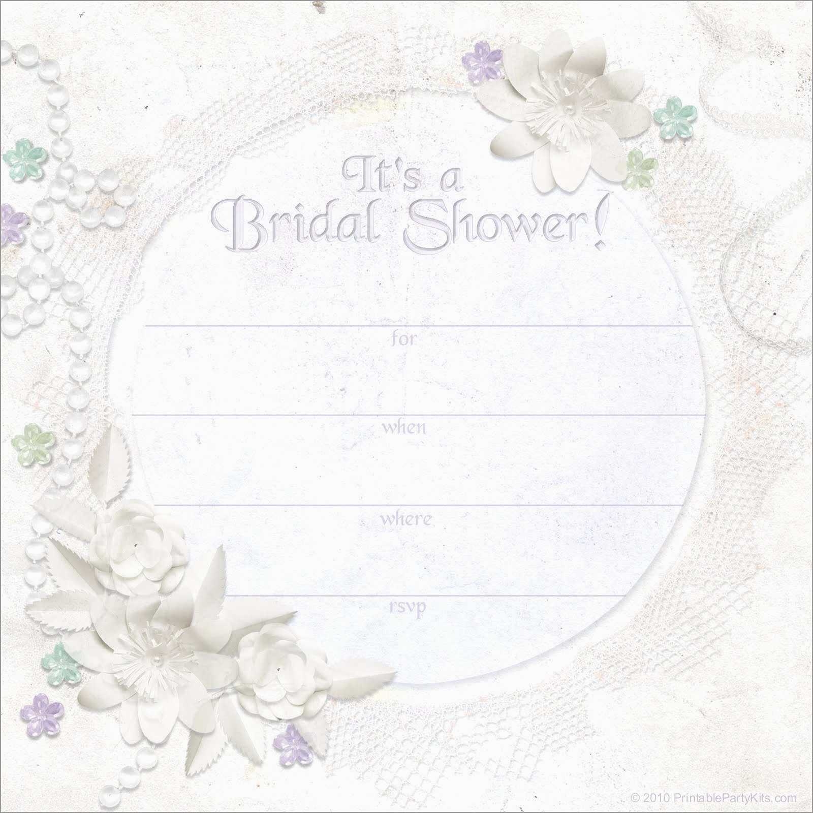 simple bridal shower invitations templates