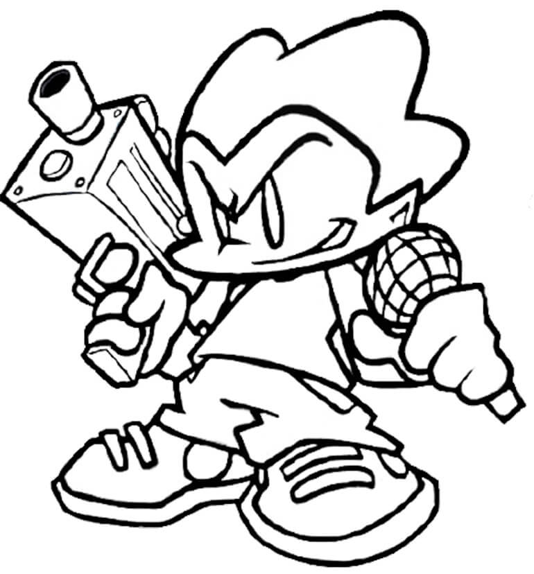 Friday Night Funkin 11 Coloring Page Free Printable Coloring Pages 