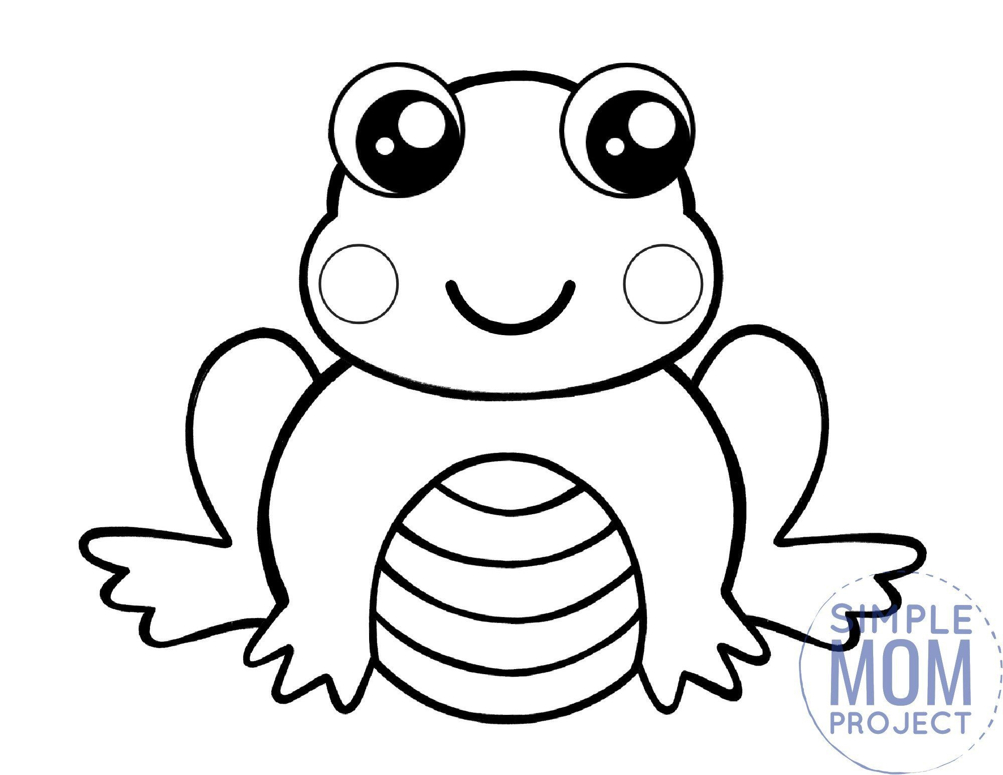 free printable frog template