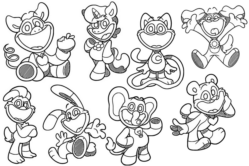 Frowning Critters Coloring Page Colorful Moments