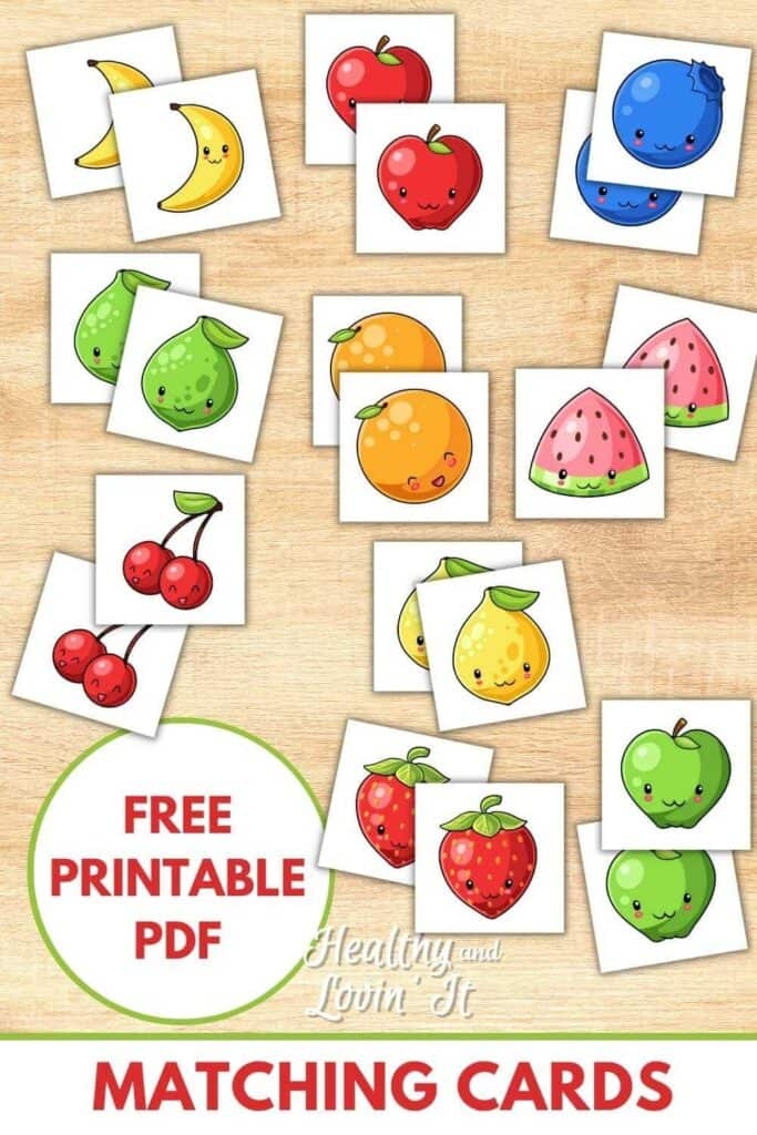 Fruit Matching Game Printable And Healthy Eating Activities 60 OFF