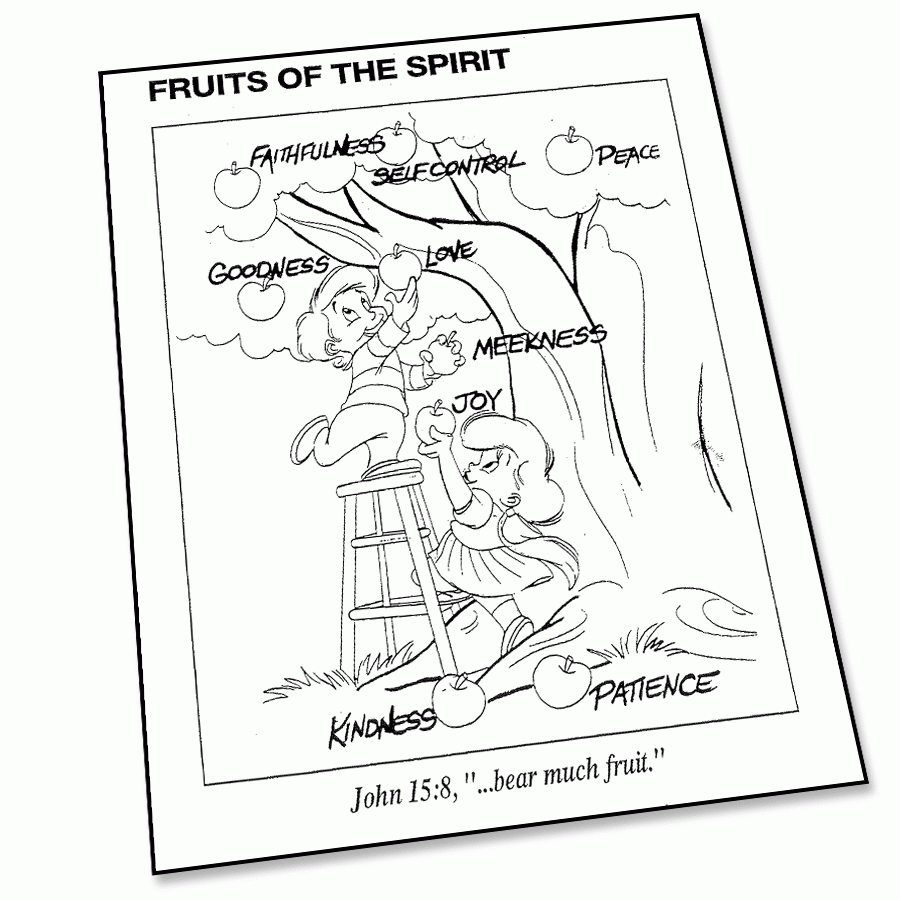 Fruit Of The Spirit Coloring Page Super Church