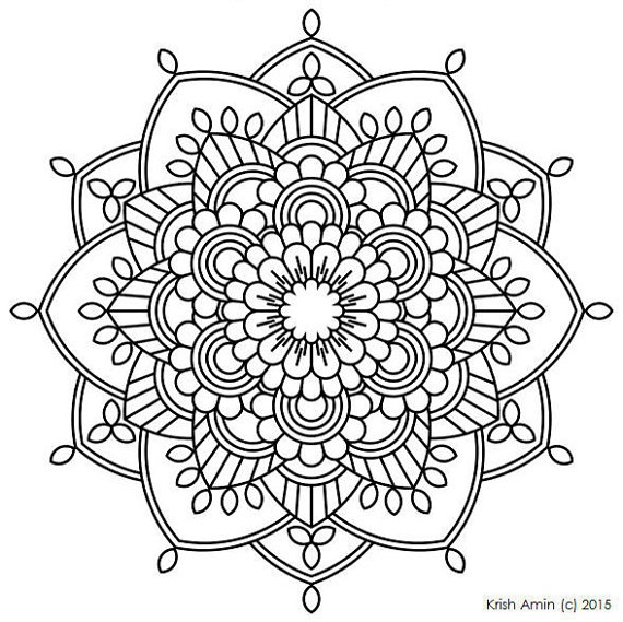 Full Page Mandala Coloring Pages