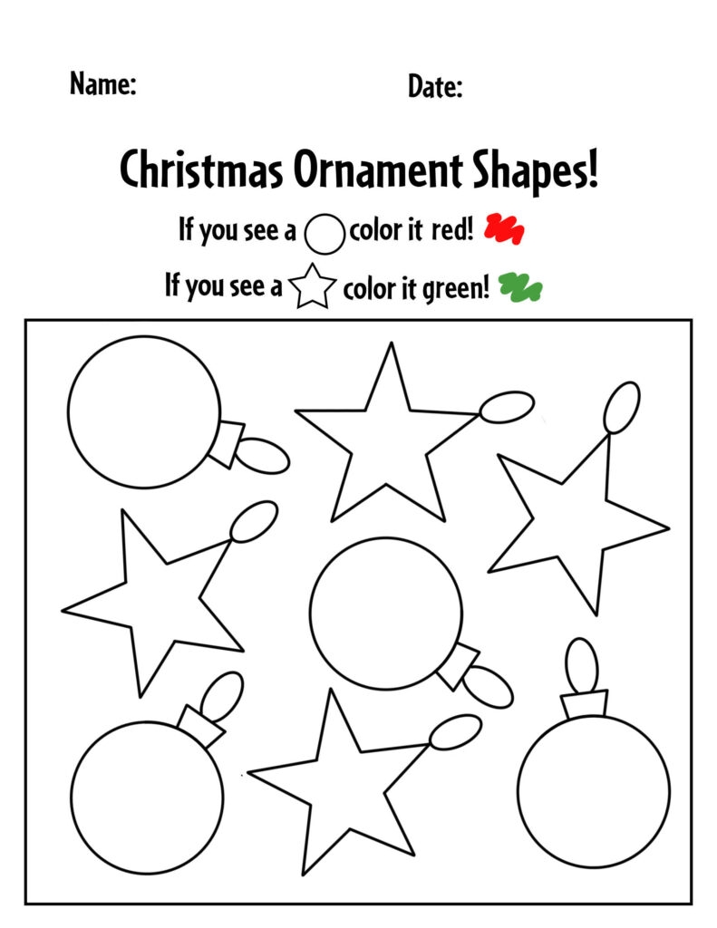 Fun Pre K Christmas Worksheets For Early Learners