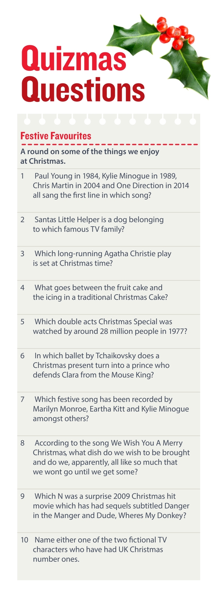 Funny Christmas Quiz Questions For Adults With Answers