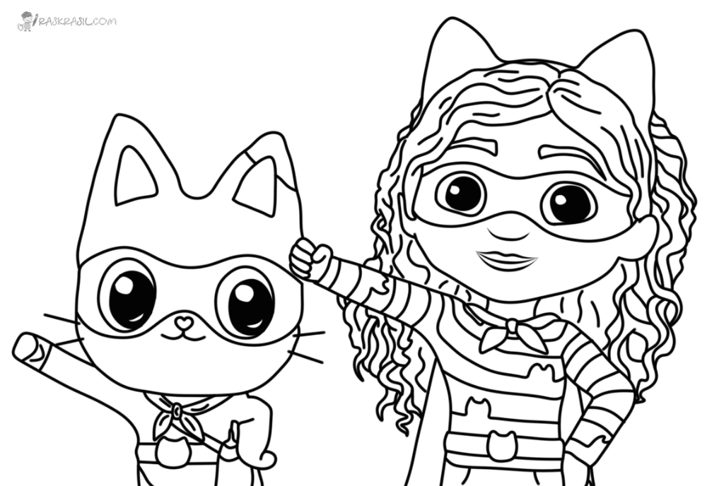 Gabby Cats Coloring Pages