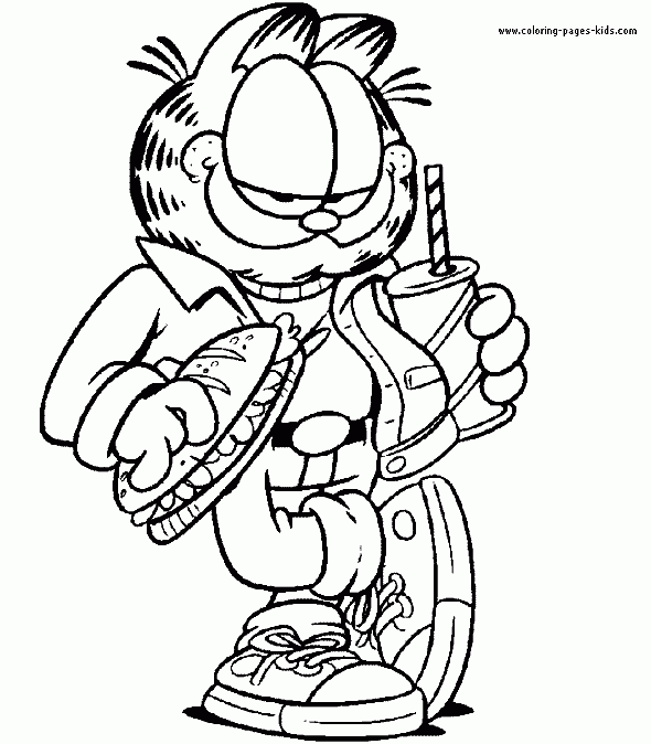 Garfield Color Pages