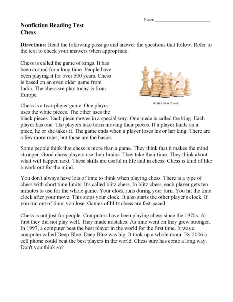 Ged Reading Comprehension Worksheets Pdf Reading Worksheet Printable