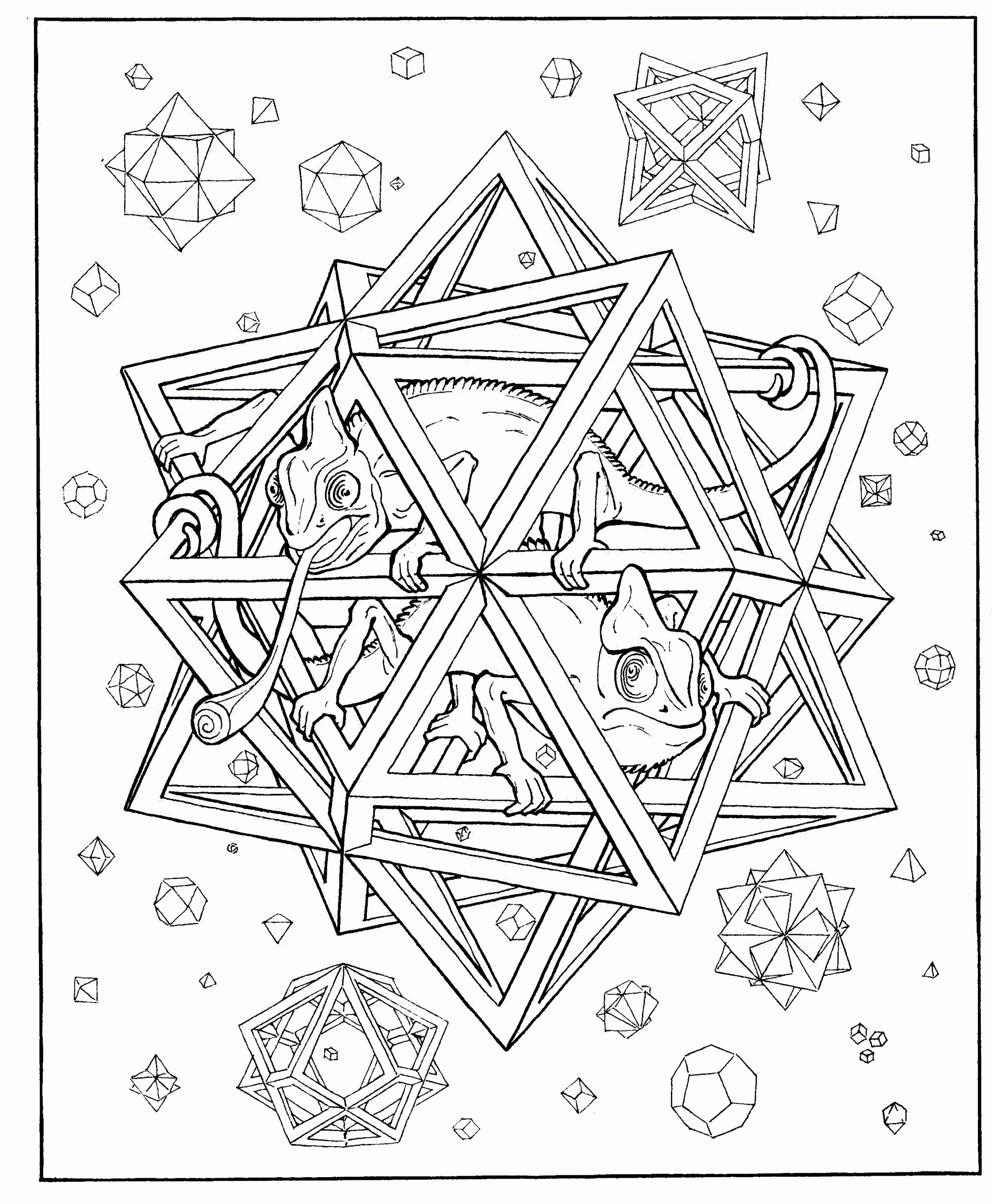 Geometric Coloring Pages For Adults Coloring Home