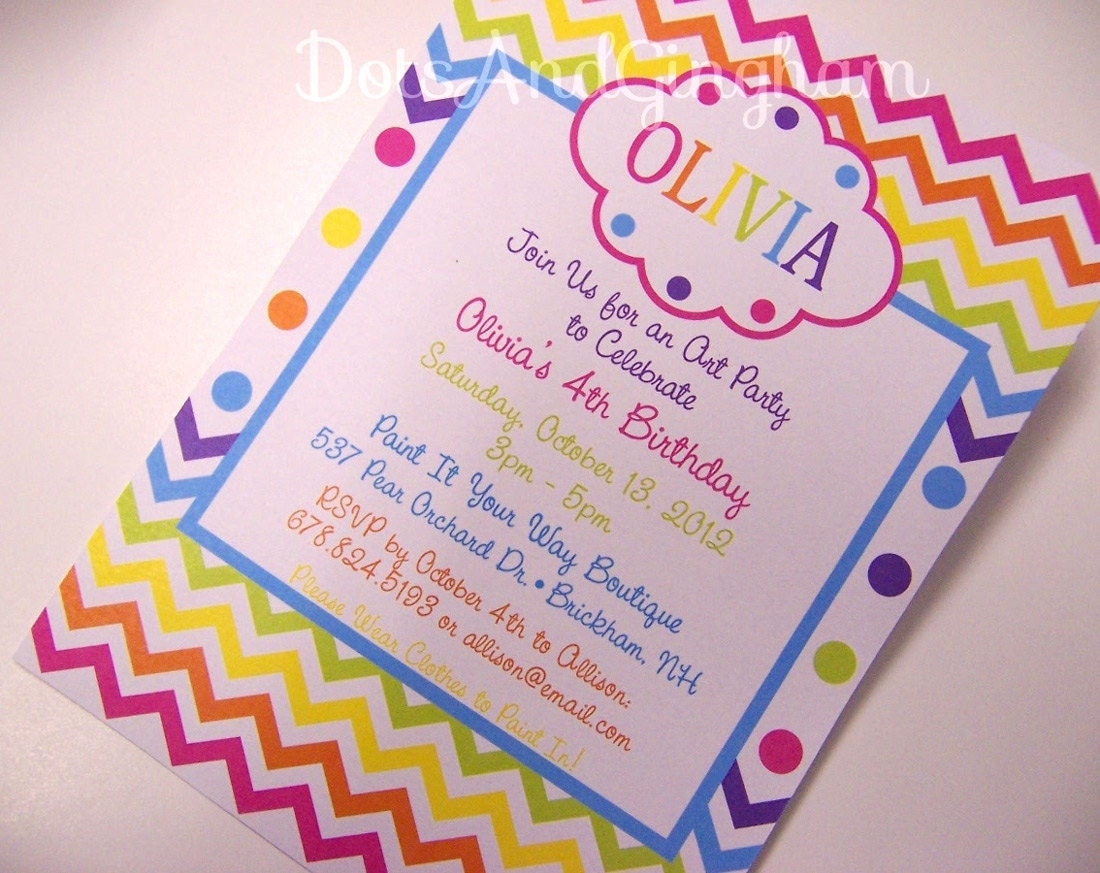 Get Rainbow Party Invitation Template Pics US Invitation Template