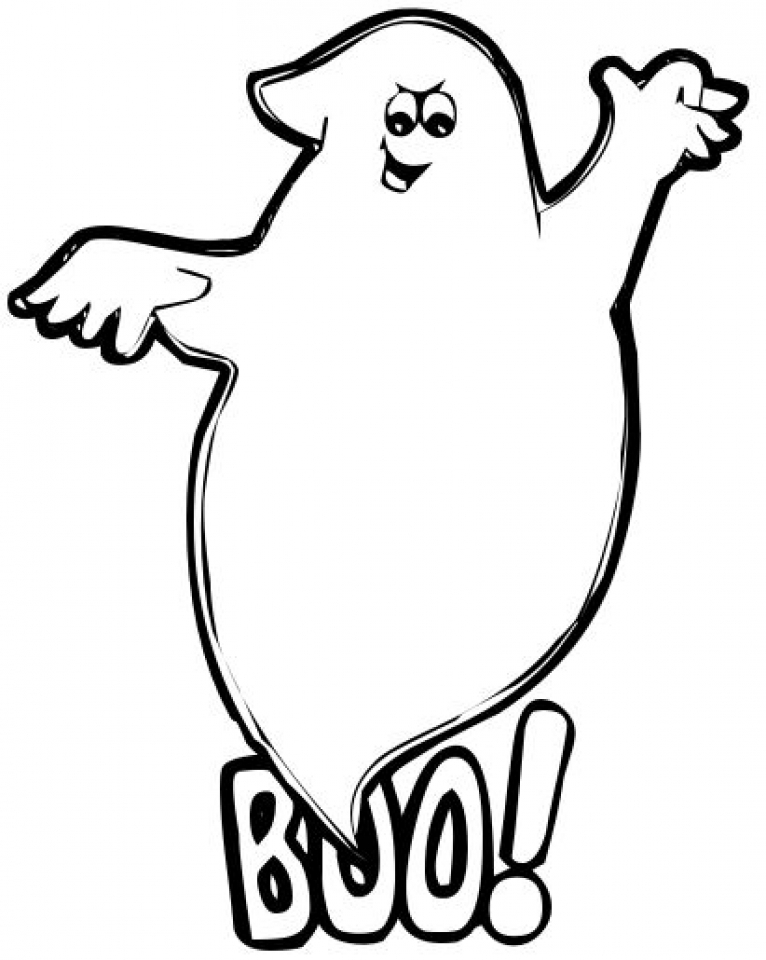 Ghost Coloring Pages Printable
