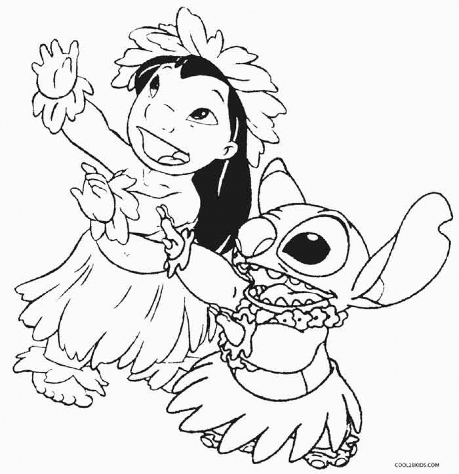 stitch coloring pages free printable