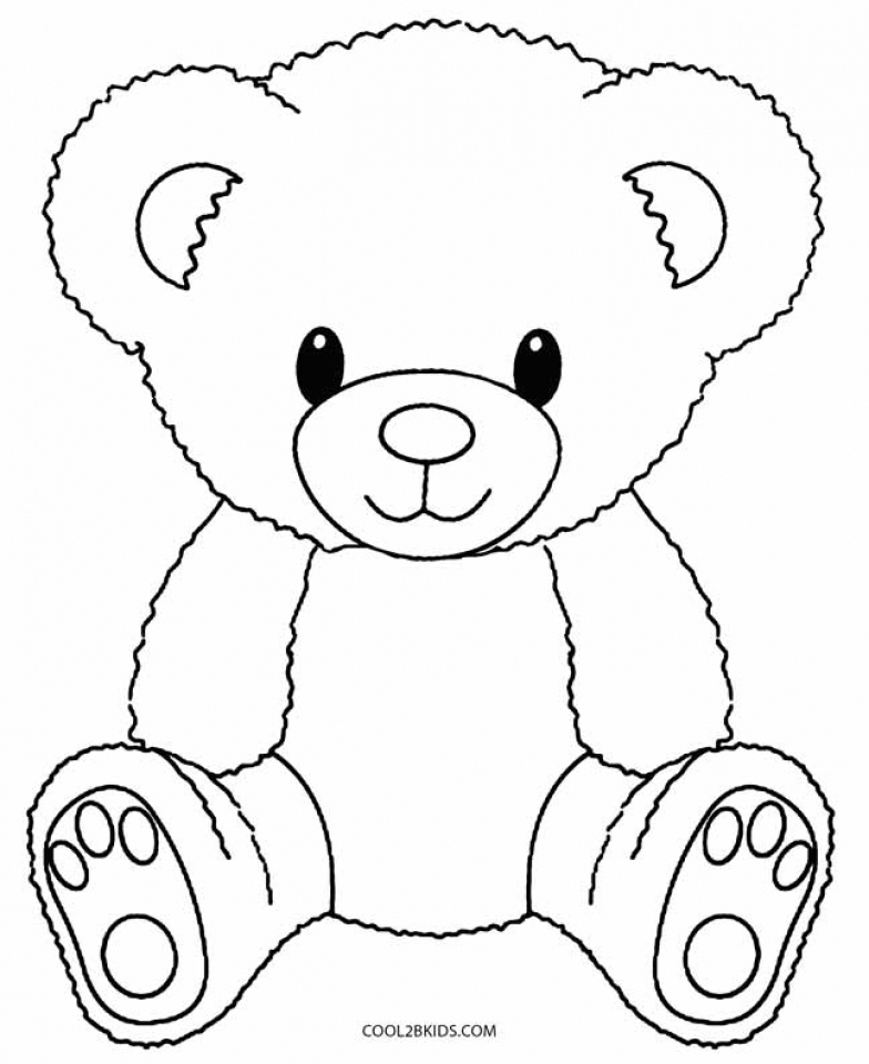 teddy bear coloring pages free