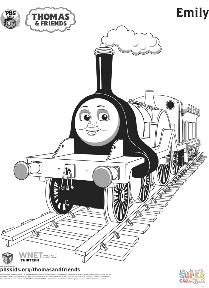 thomas the train free coloring pages