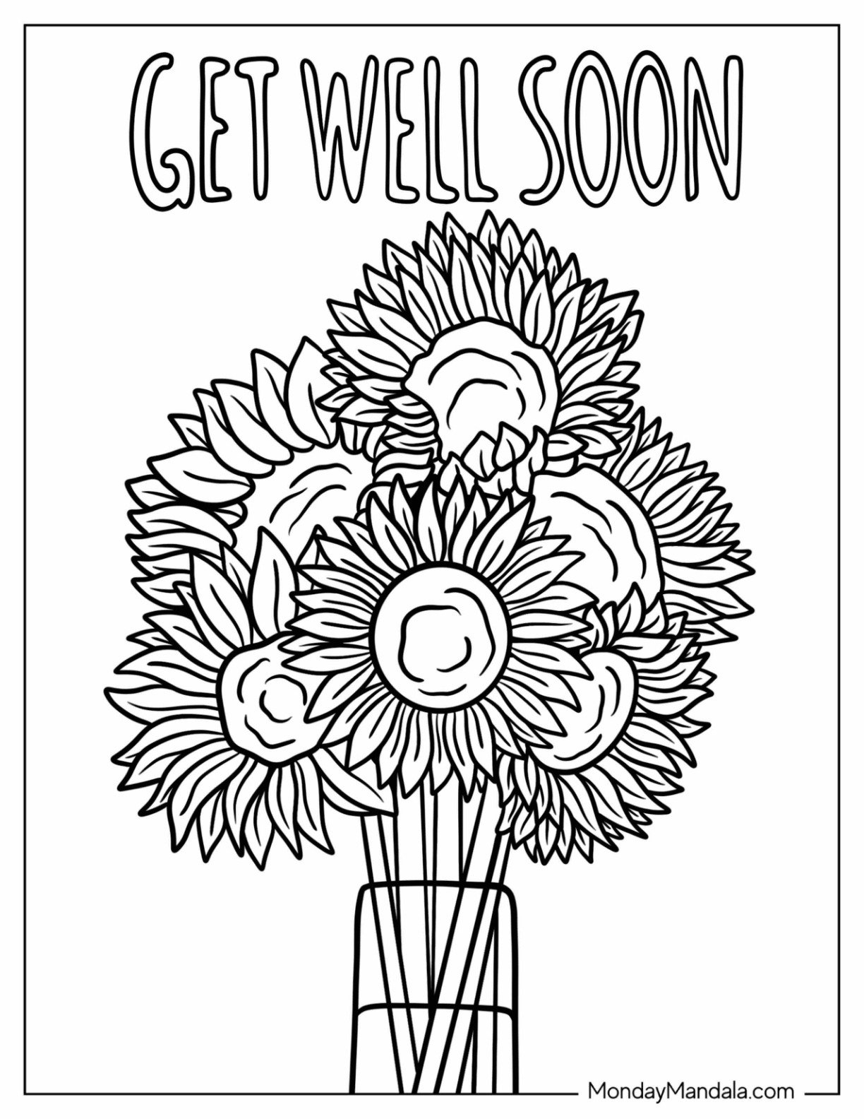 Get Well Soon Color Page