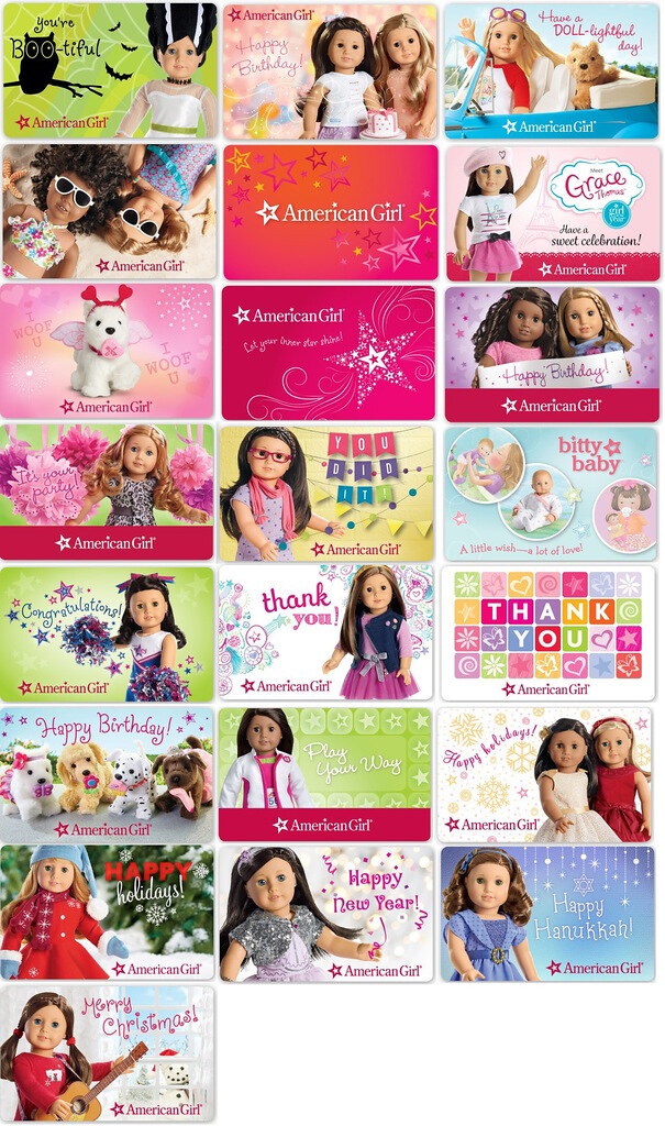 Gift Cards From American Girl American Girl Playthings
