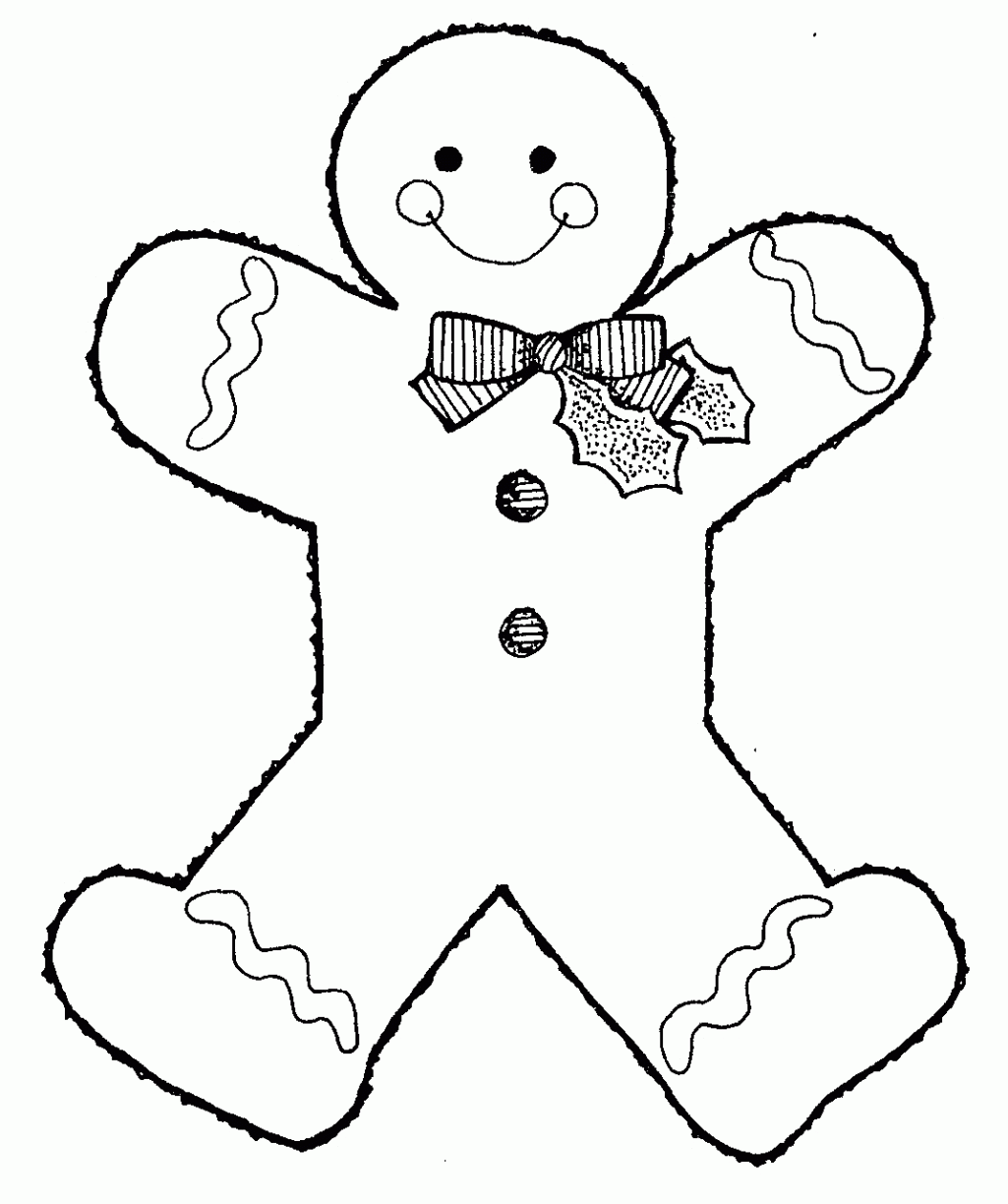 Gingerbread People Coloring Pages