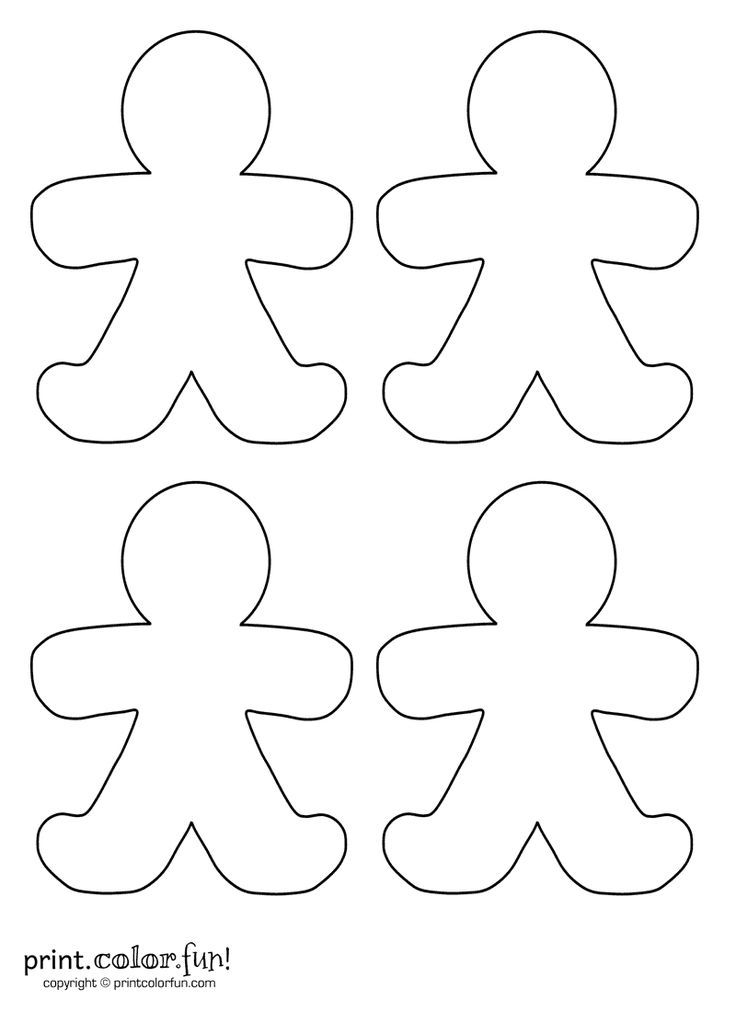 Gingerbread People Coloring Pages Coloring Home