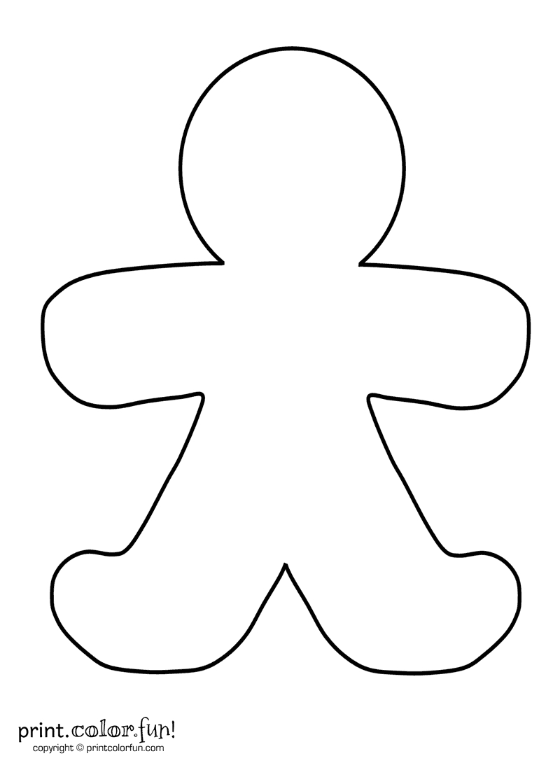 Gingerbread Template Free Printable Free Printable