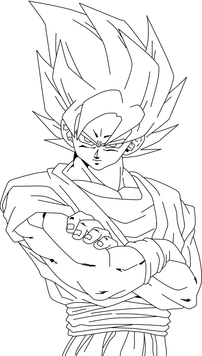 Goku Printable Coloring Pages