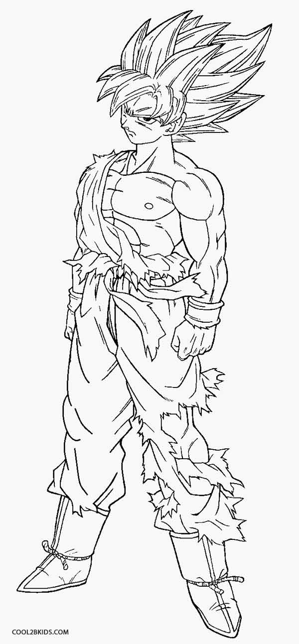 Goku Printable Coloring Pages Coloring Home
