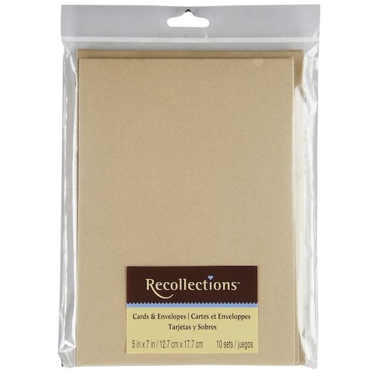 Gold Cards Envelopesrecollections 5 quot X 7 Throughout Recollections 