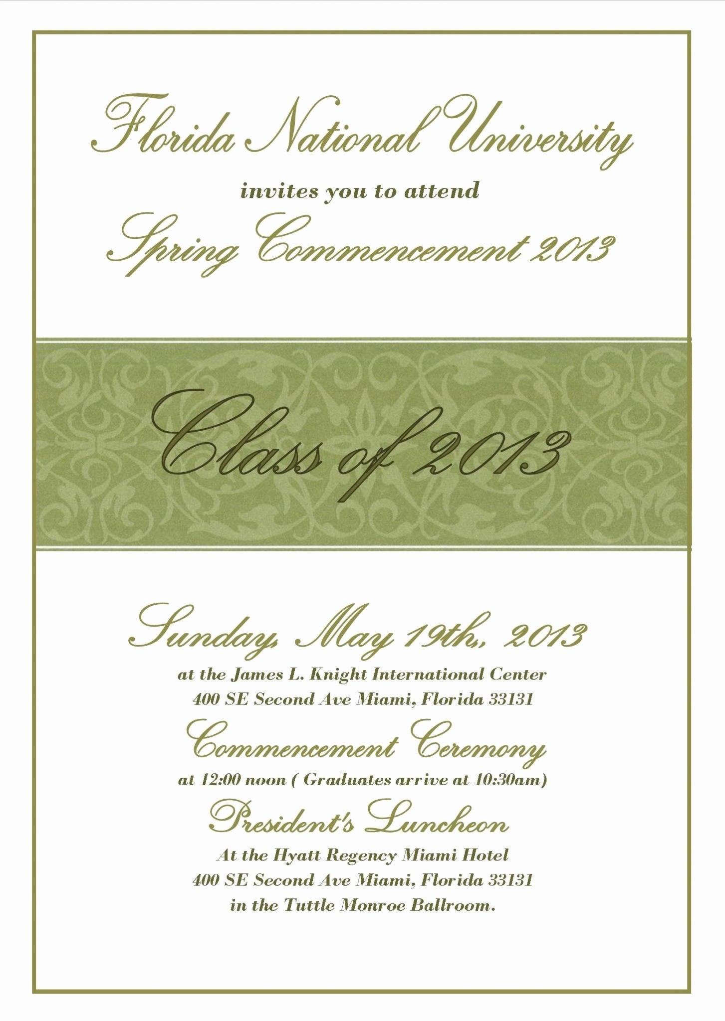 Graduation Invitation Templates Microsoft Word Elegant Party Of With 