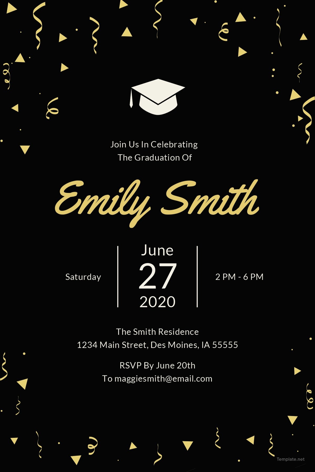 senior invitations templates