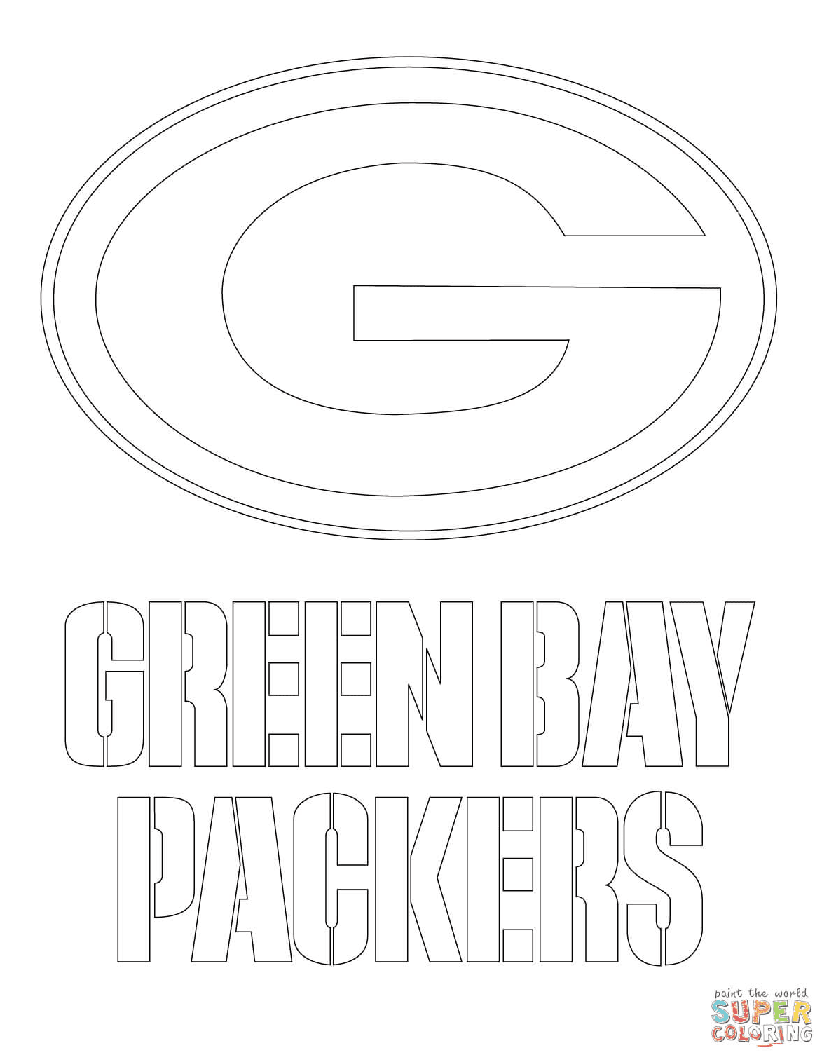 Green Bay Packers Coloring Pages
