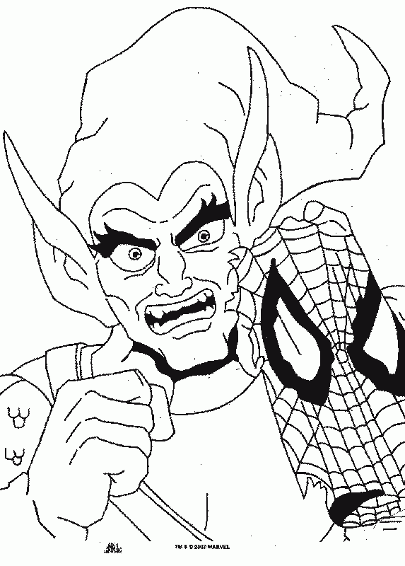 Green Goblin Coloring Page Coloring Home