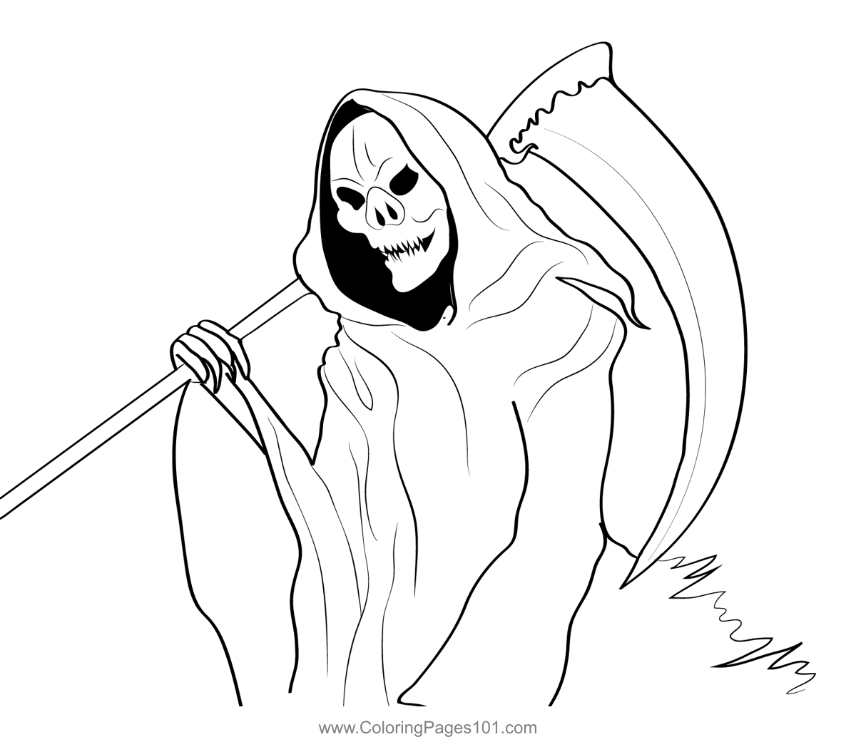 Grim Reaper Coloring Pages