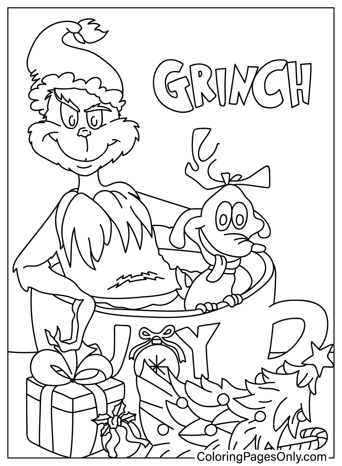 Grinch Coloring Pages Free