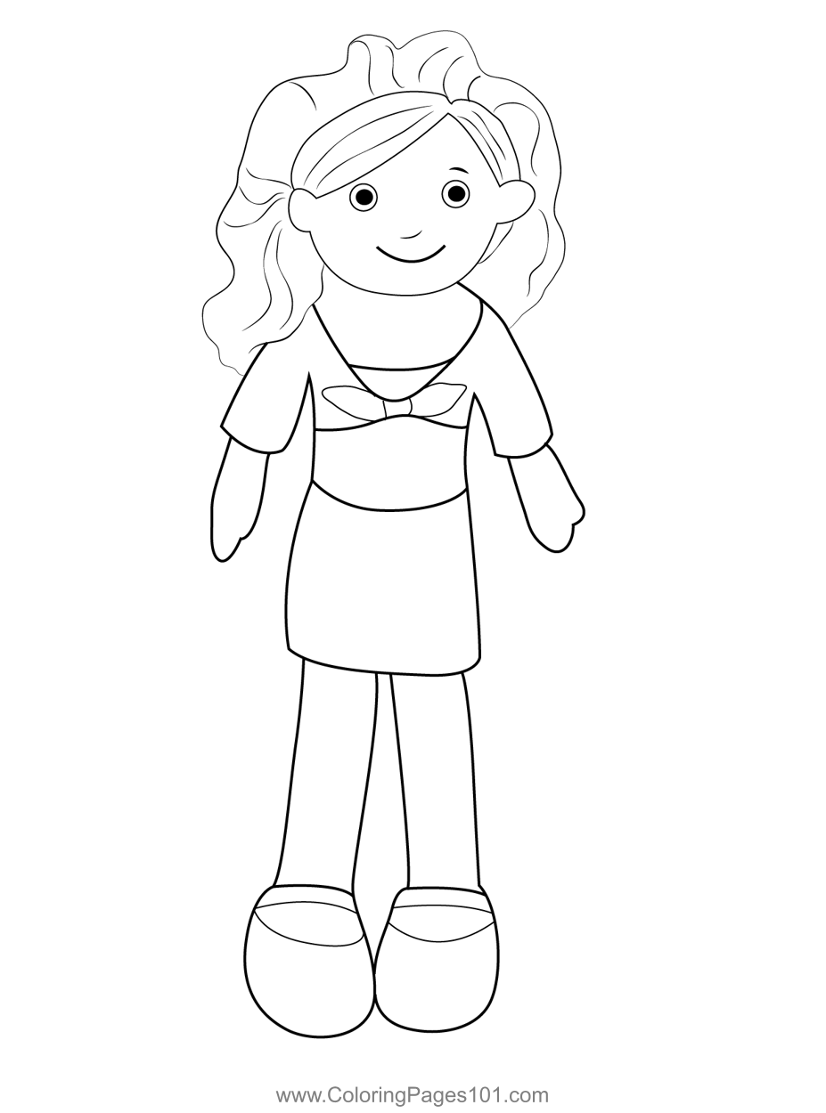 Groovy Girl Doll Coloring Page For Kids Free Groovy Girls Printable 