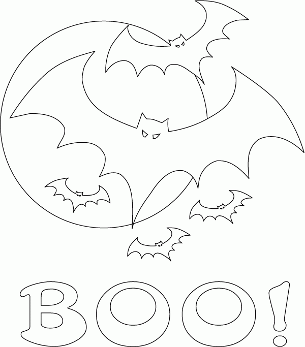 Halloween Bat Coloring Pages