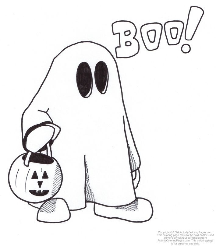 Halloween Ghost Coloring Pages Coloring Home