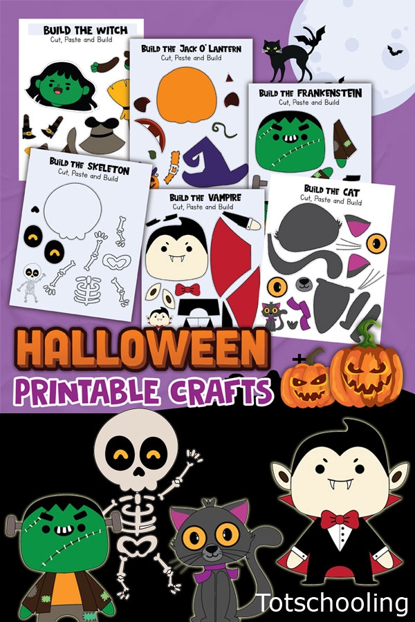 Halloween Printable Crafts Totschooling Toddler Preschool
