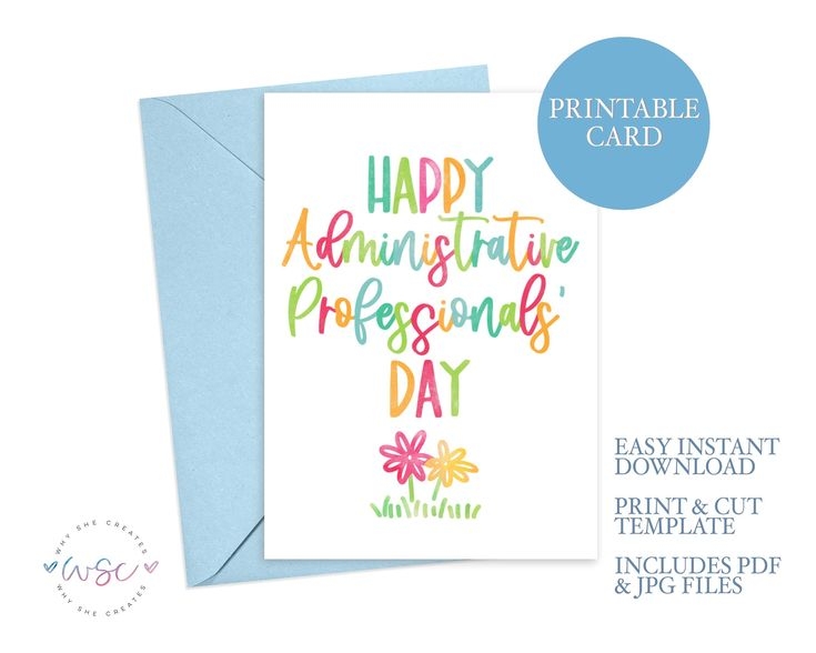 Happy Administrative Professionals Day Card Admin Professionals Admin 