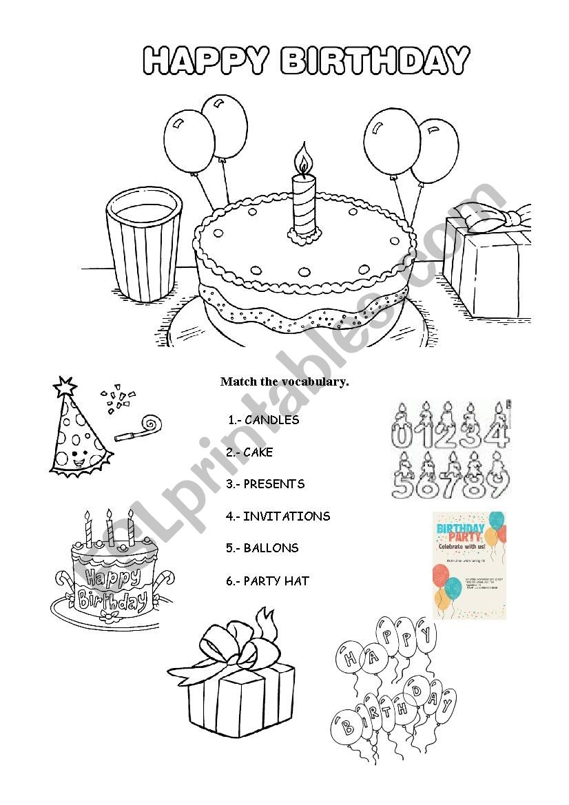 birthday worksheet