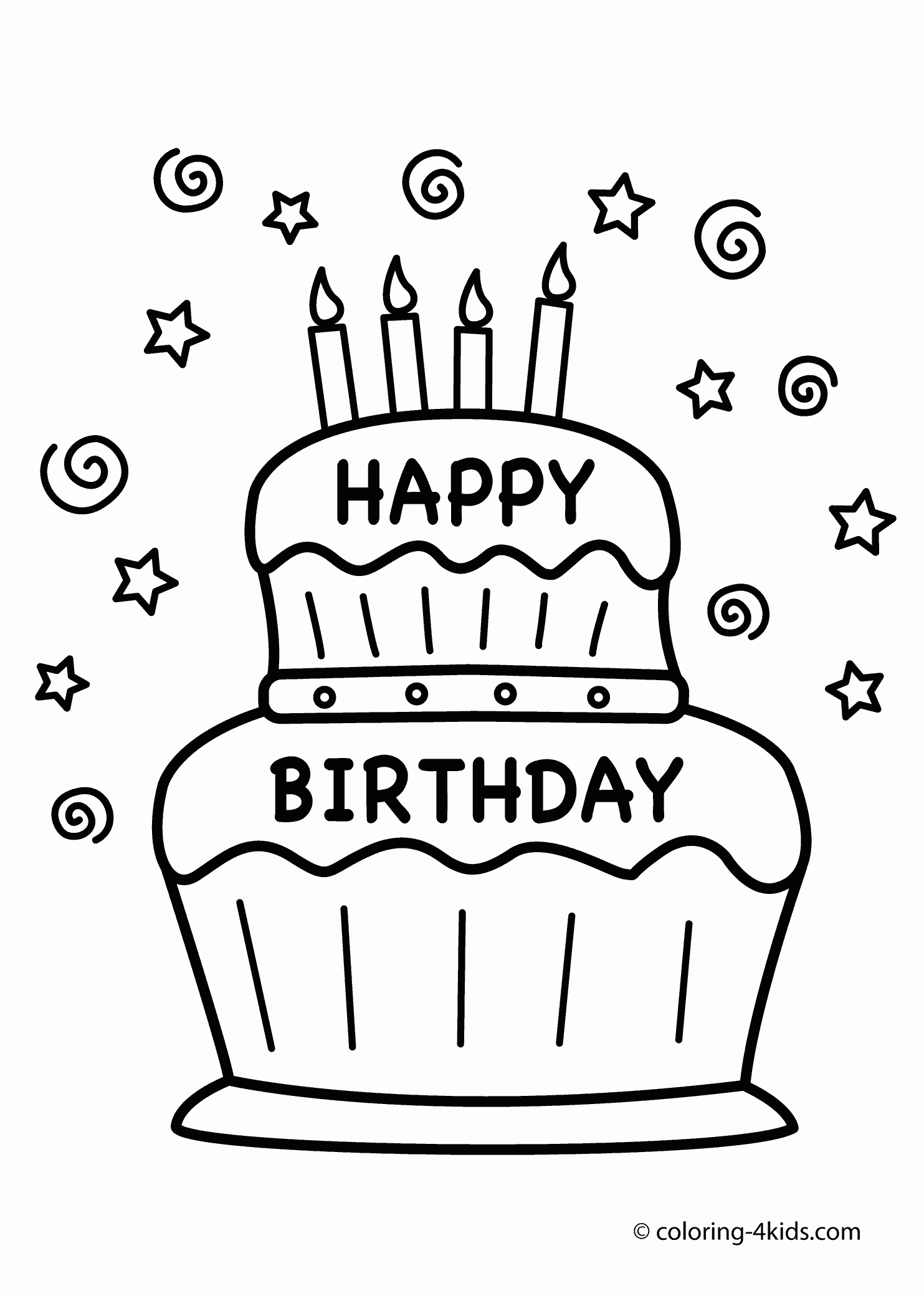 a4 birthday card printable