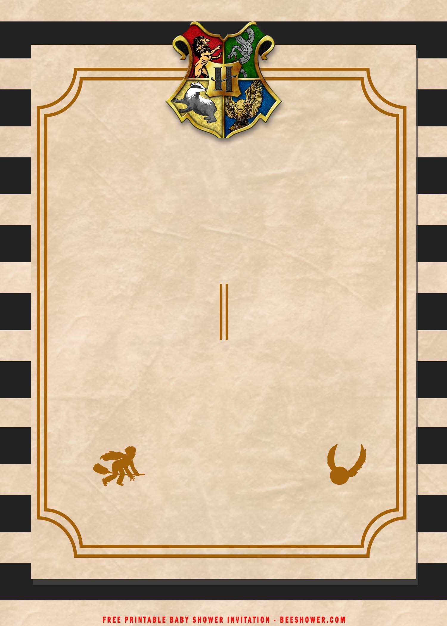 Harry Potter Printable Invitation Template Printable Templates