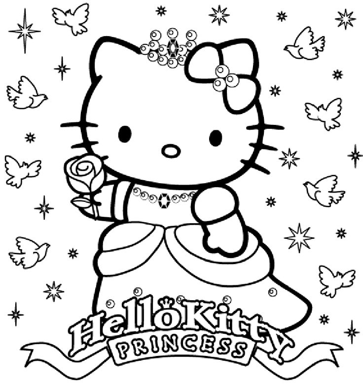 Hello Kitty Coloring Pages Thanksgiving