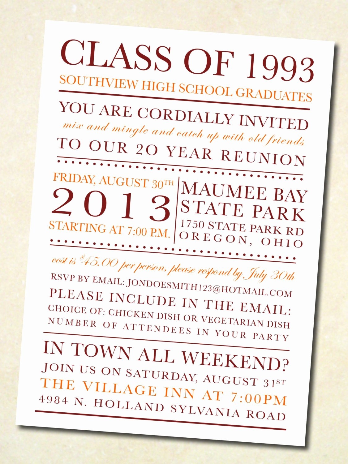 reunion invitation templates free download